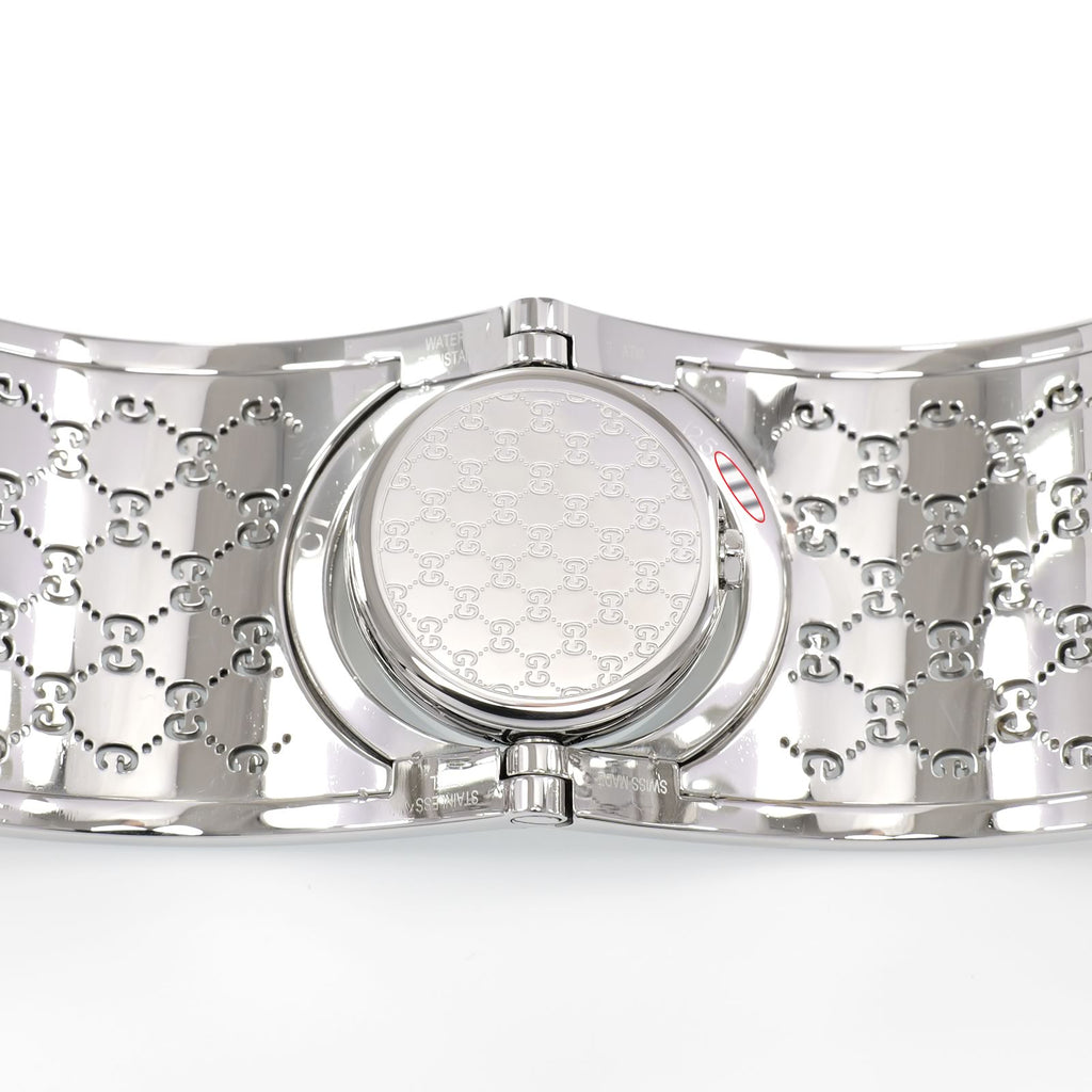 Gucci Twirl 112 stainless steel case back