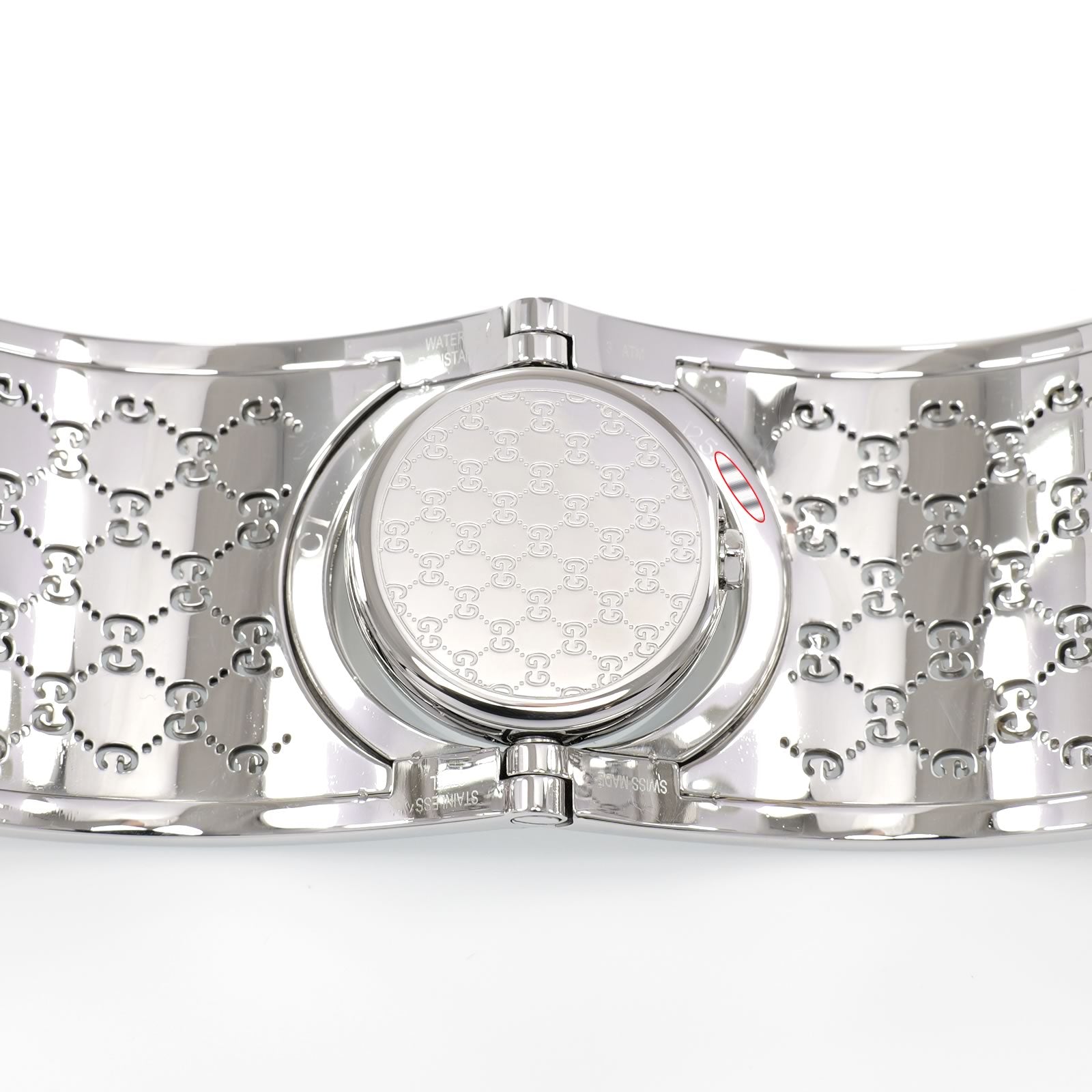 Gucci Twirl 112 stainless steel case back