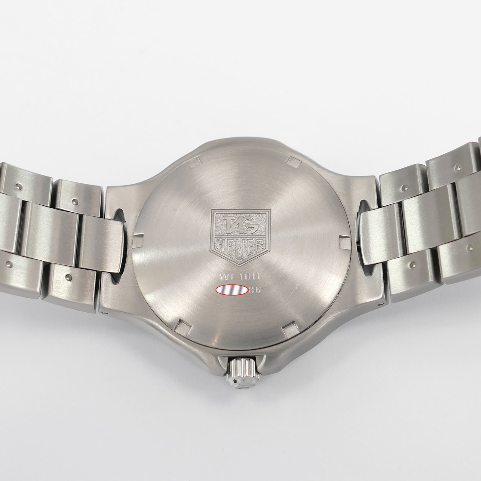 TAG Heuer Kirium Jumbo WL1011 stainless steel screw down case back