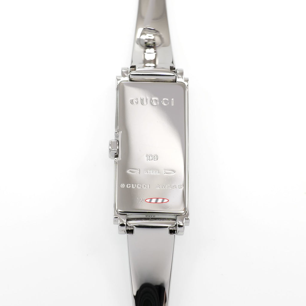 Gucci G-Line 109 stainless steel case back