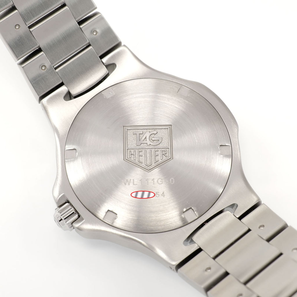 TAG Heuer Kirium WL111G-0 stainless steel screw down case back