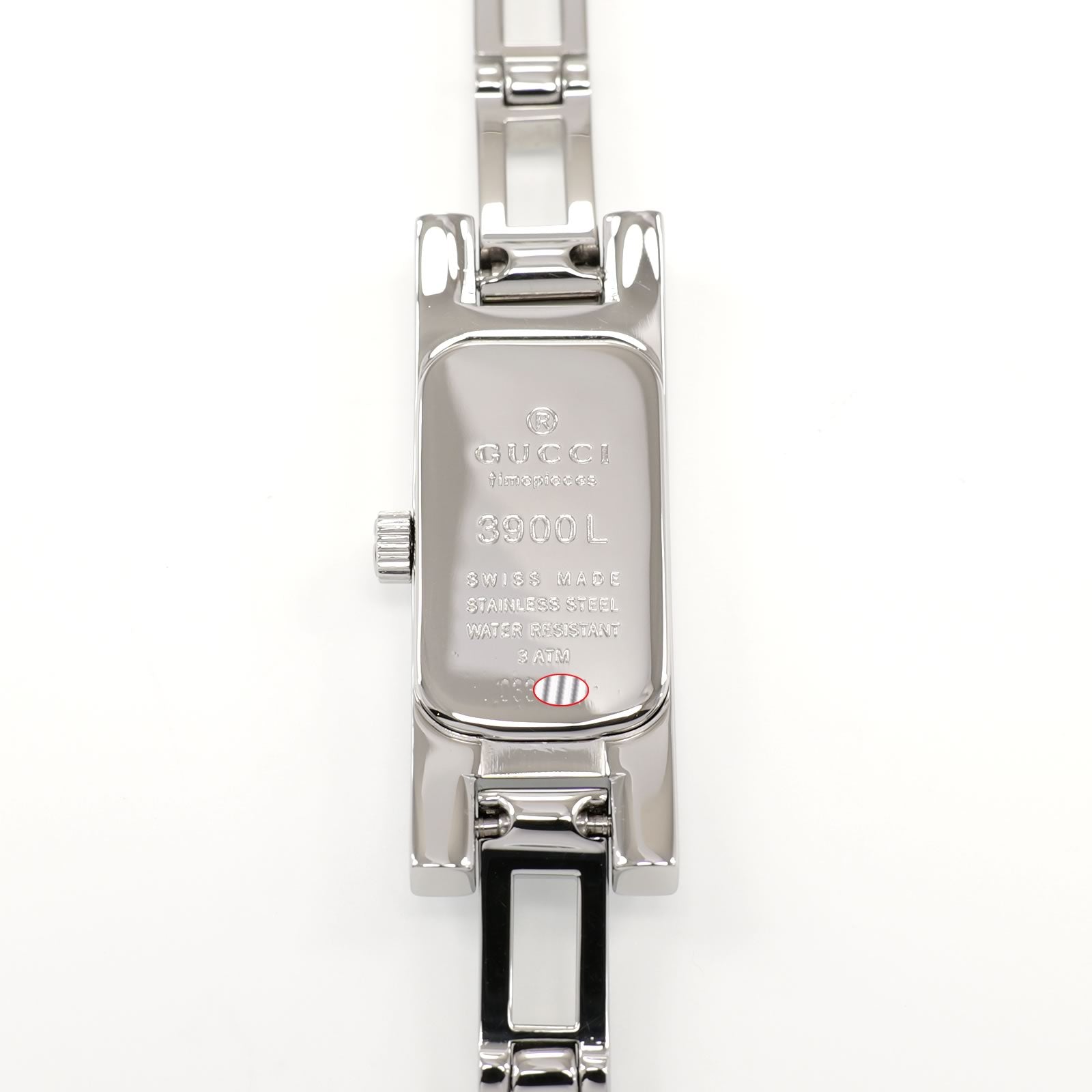Gucci 3900L stainless steel case back