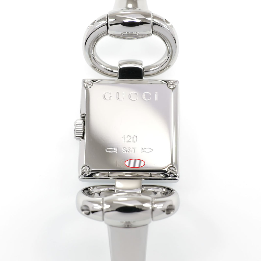 Gucci Tornabuoni 120 stainless steel case back