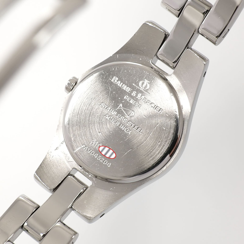 Baume & Mercier Linea MV045204 stainless steel case back