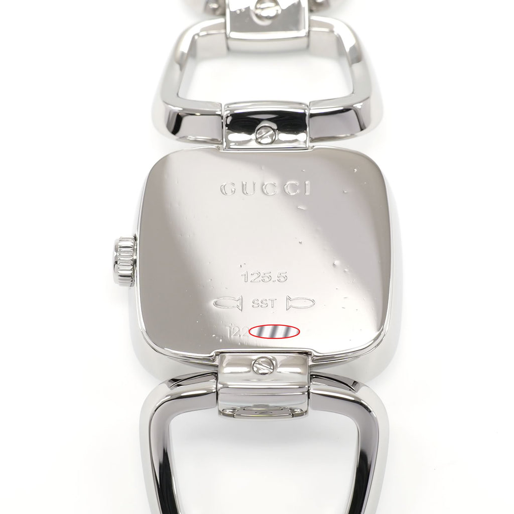 Gucci G 125.5 Stainless Steel case back