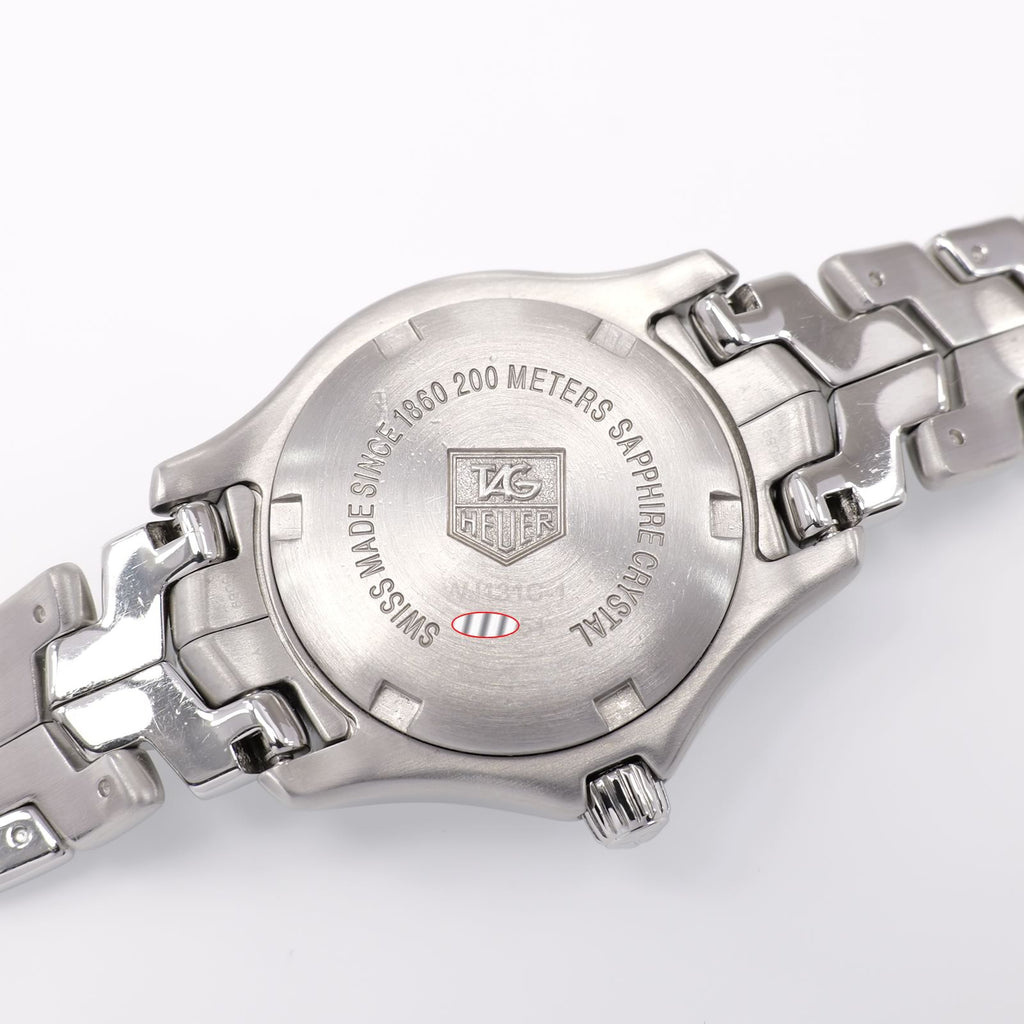 TAG Heuer Link WJ131C-1 stainless steel screw down case back