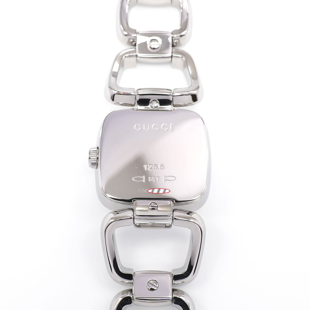 Gucci G 125.5 stainless steel case back