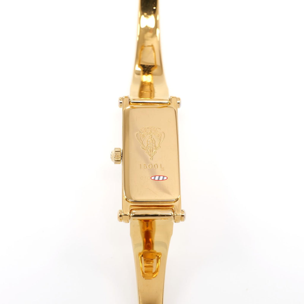 Gucci 1500L 18k Gold Plated case back