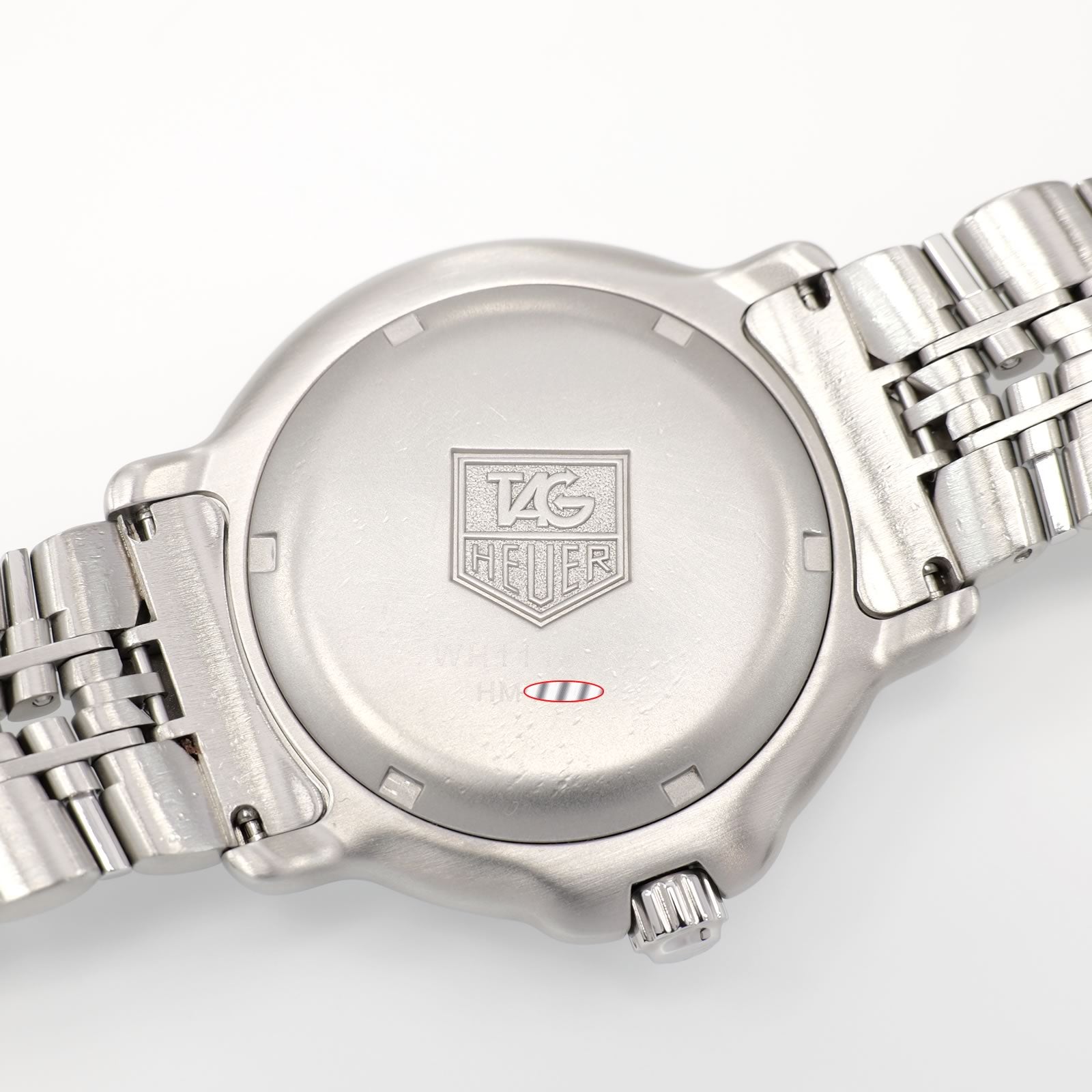 TAG Heuer 6000 Series WH1115-K1 stainless steel screw down case back