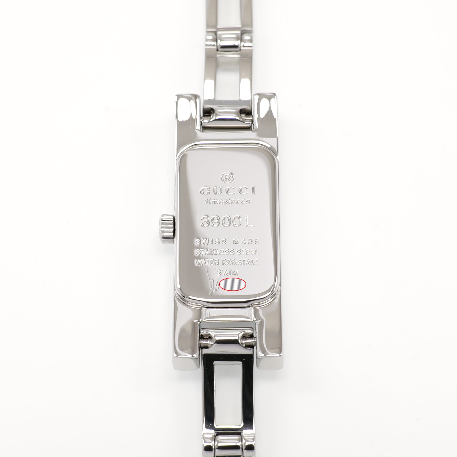 Gucci 3900L stainless steel case back