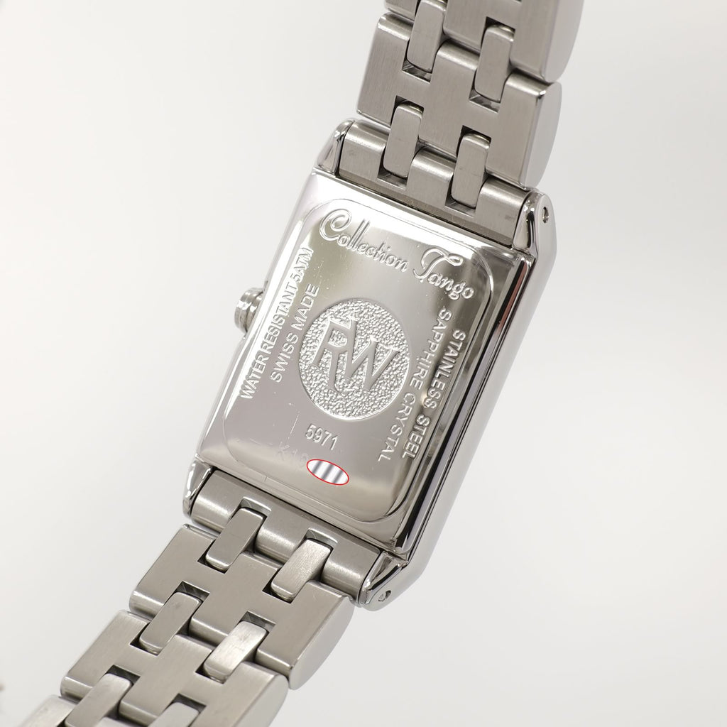 Raymond Weil Tango 5971 stainless steel case back