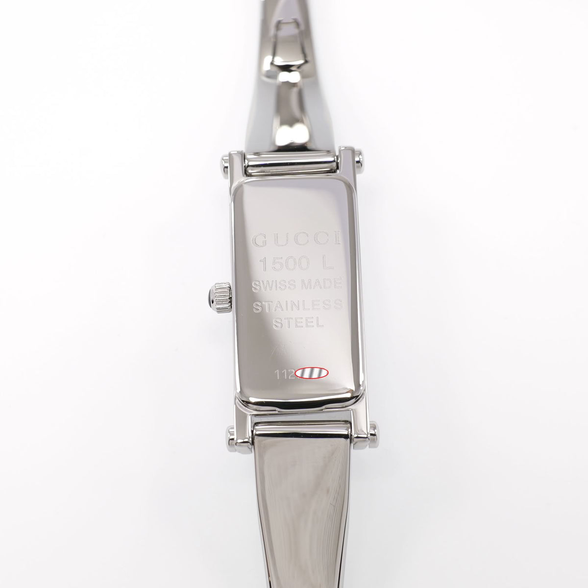 Gucci 1500L stainless steel case back