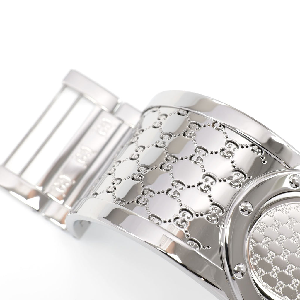 Gucci Twirl 112 stainless steel bangle top