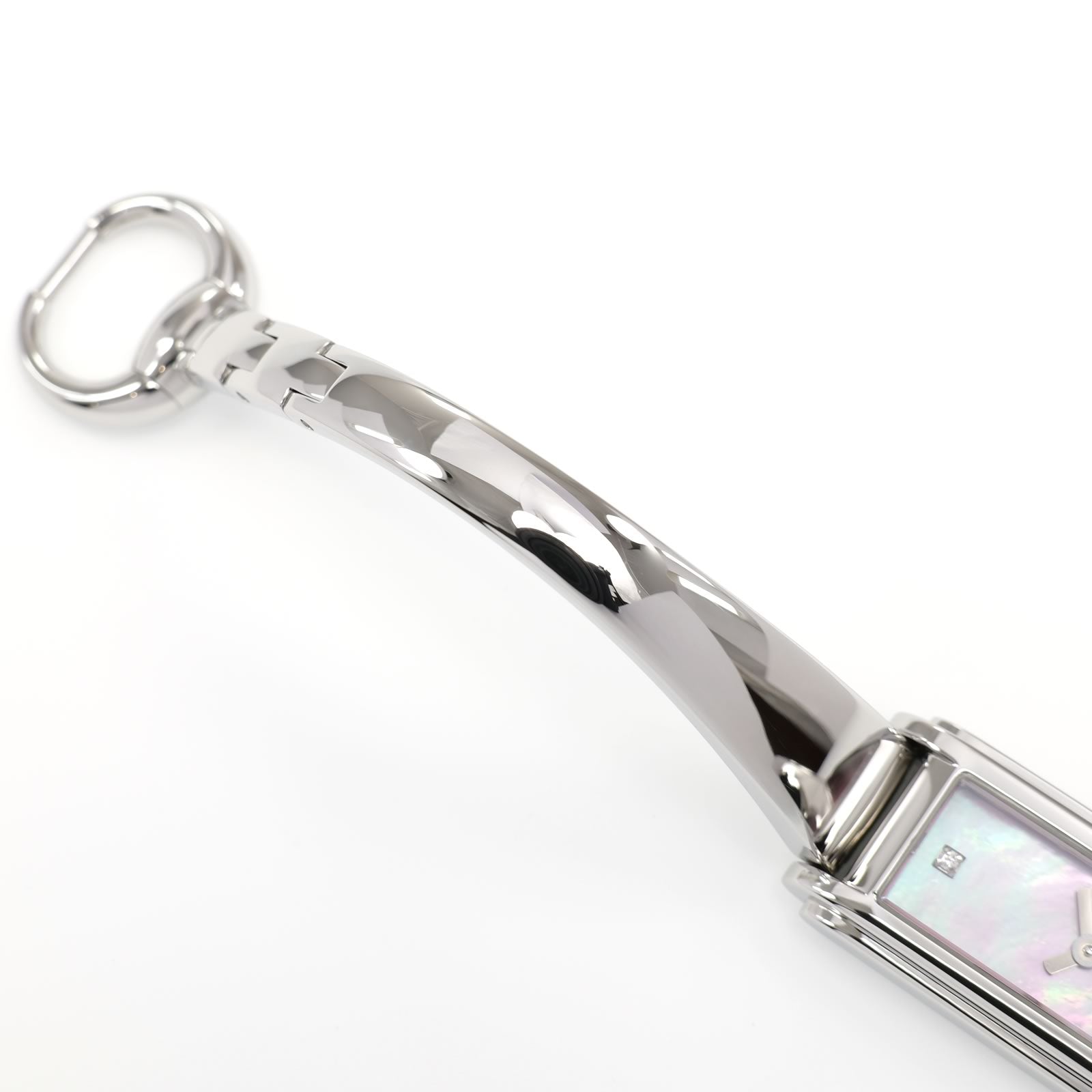 Gucci G-Line 109 stainless steel bangle top