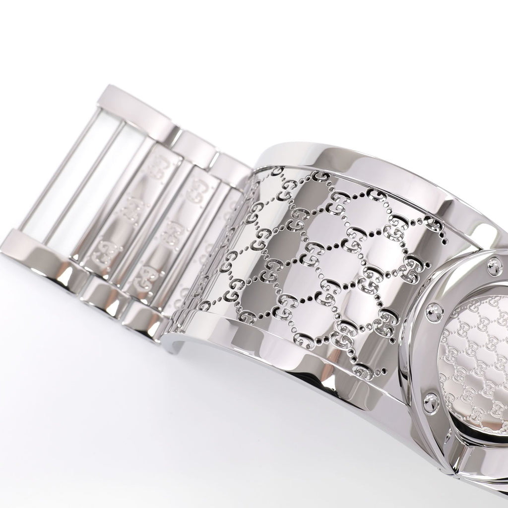 Gucci Twirl 112 stainless steel bangle top