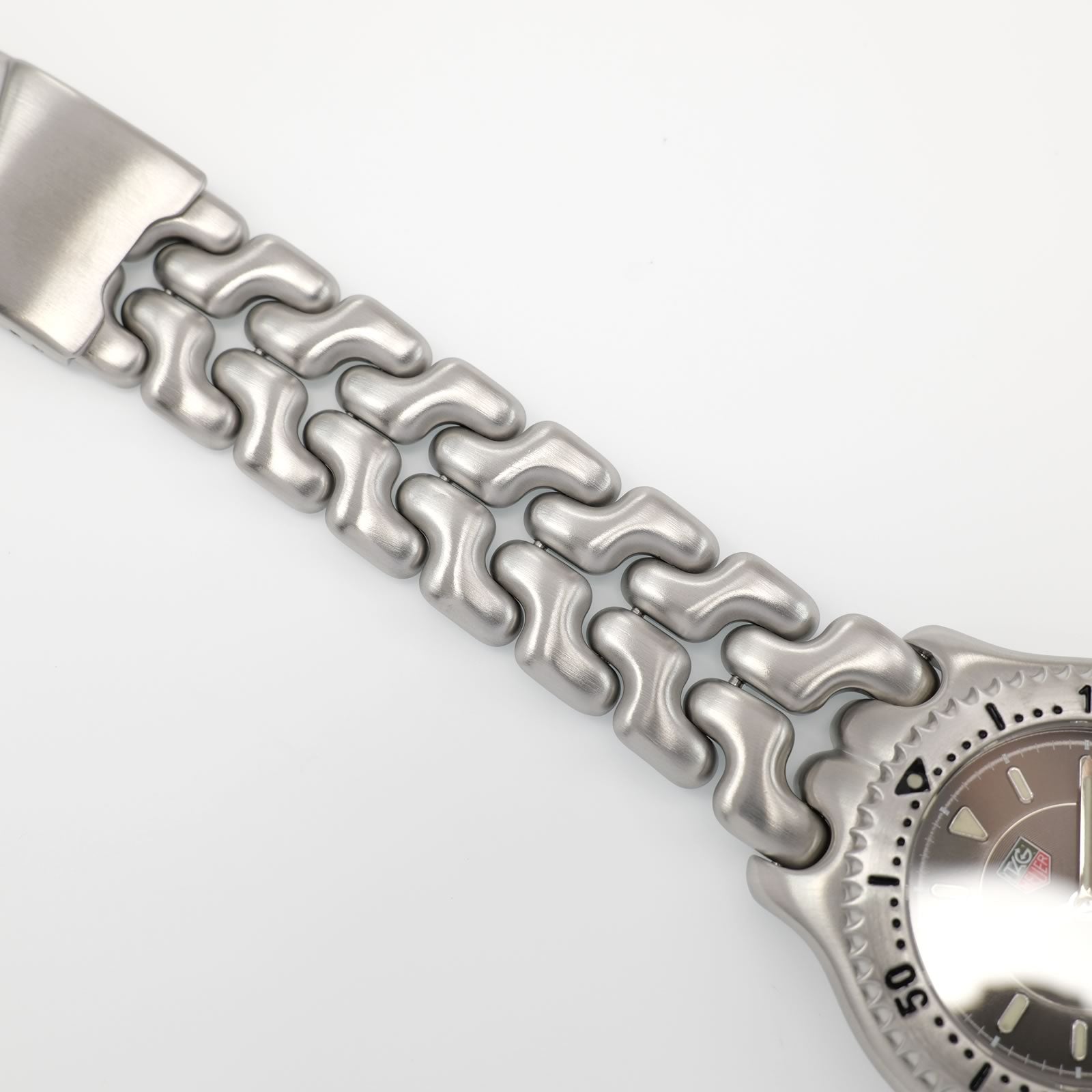 TAG Heuer SEL WG1113 stainless steel s-link bracelet BA0473 top