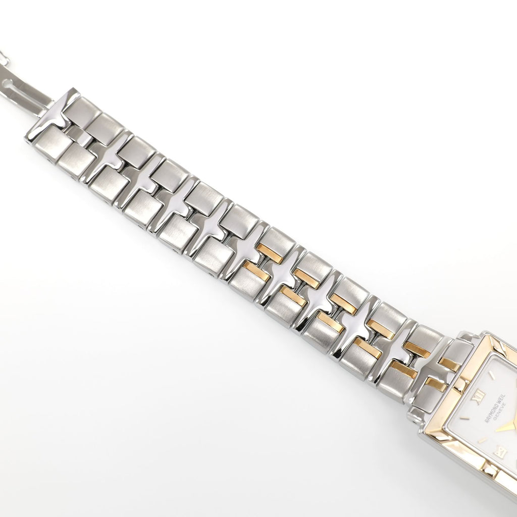 Raymond Weil Parsifal 9730 stainless steel and 18k Gold bracelet top