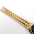 Gucci 3300L Black Dial 18k Gold Plated bracelet top