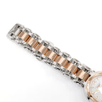 Longines PrimaLuna L8.110.5 stainless steel and 18k Rose Gold bracelet top