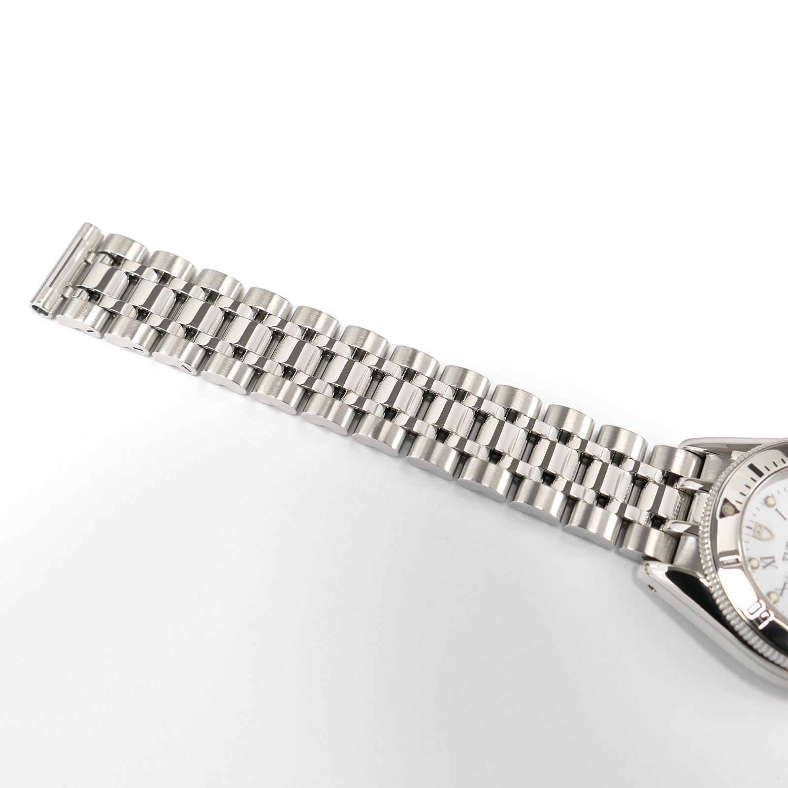 Tudor Monarch II 15850 stainless steel bracelet top