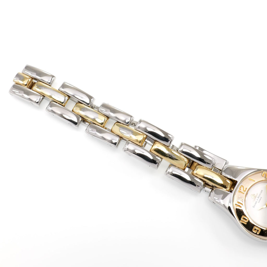Baume & Mercier Linea stainless steel and 18k Gold Plated bracelet MV045203 top