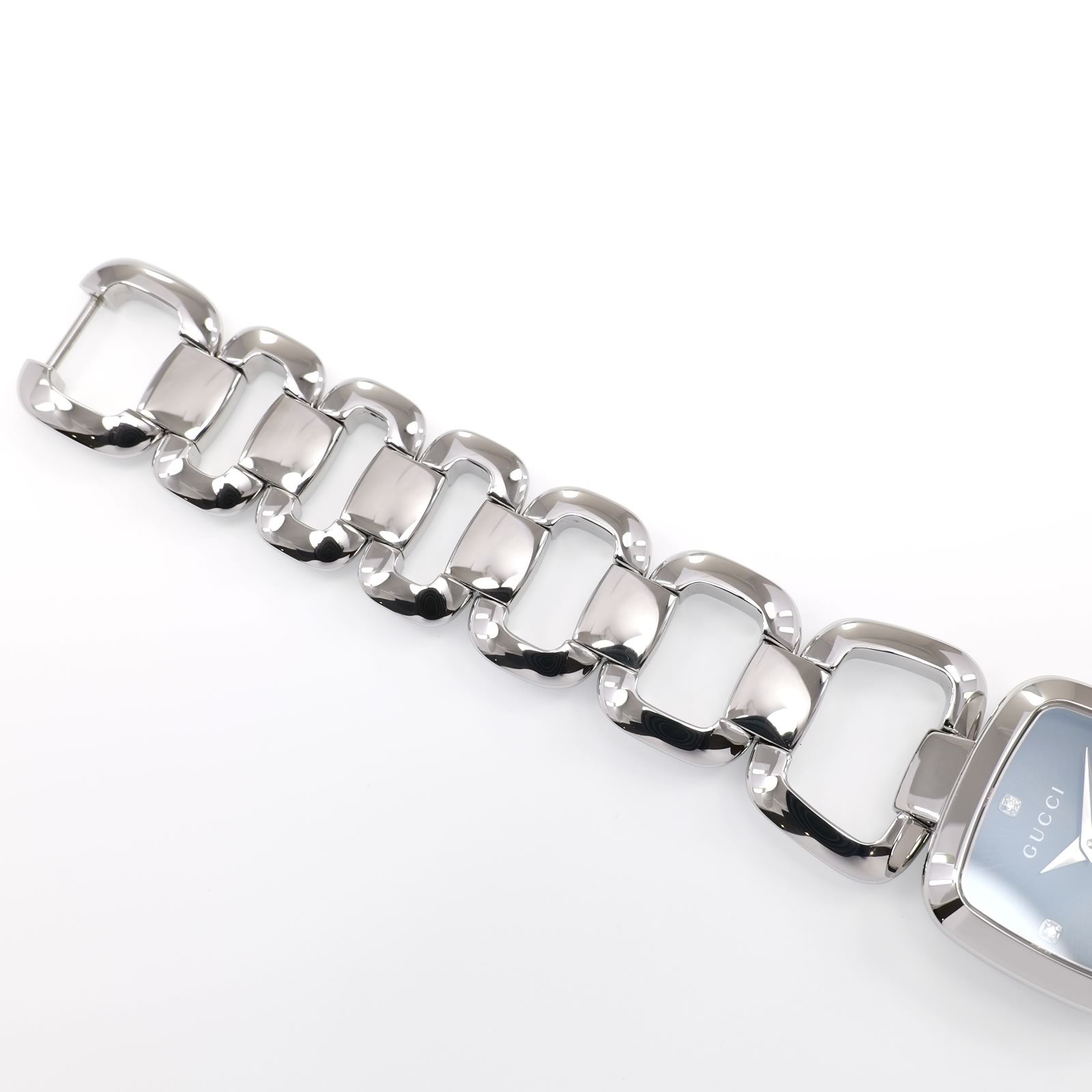 Gucci G 125.5 stainless steel bracelet top