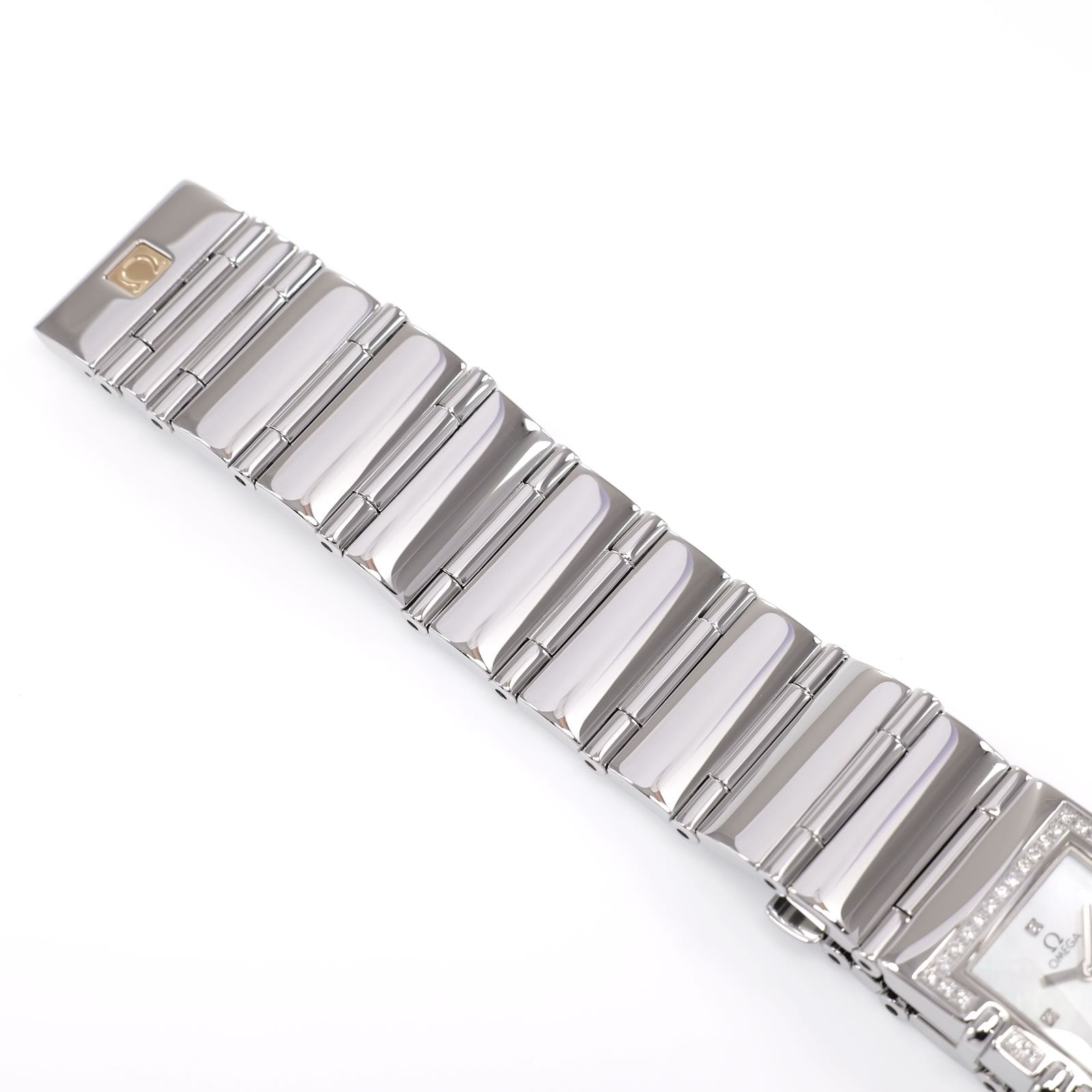 Omega Constellation Quadra 1528.76.00 stainless steel bracelet top