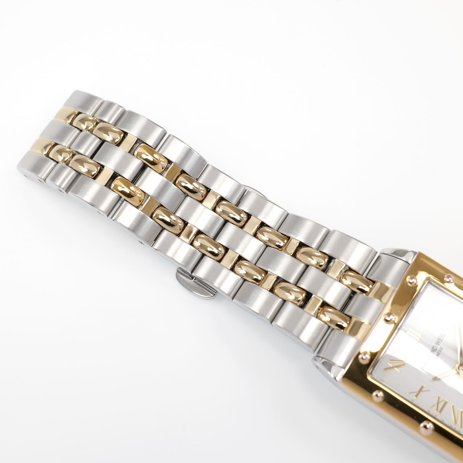 Raymond Weil Tango 5381 stainless steel and 18k gold plated bracelet top