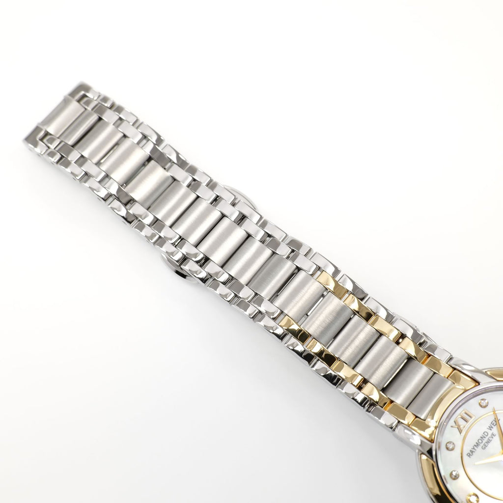 Raymond Weil Othello 2320 stainless steel and 18k Gold bracelet top