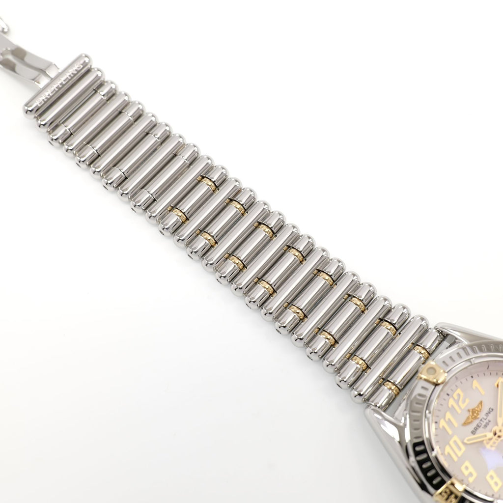Breitling Callistino B52345 stainless steel and 18k gold Rouleaux Bracelet top