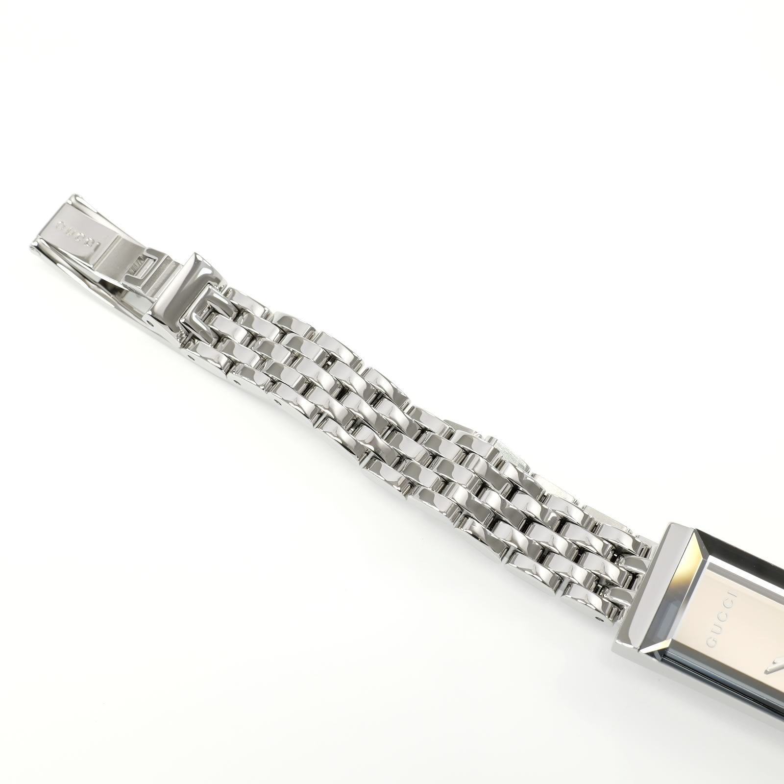 Gucci G-Frame YA127501 stainless steel braclet top