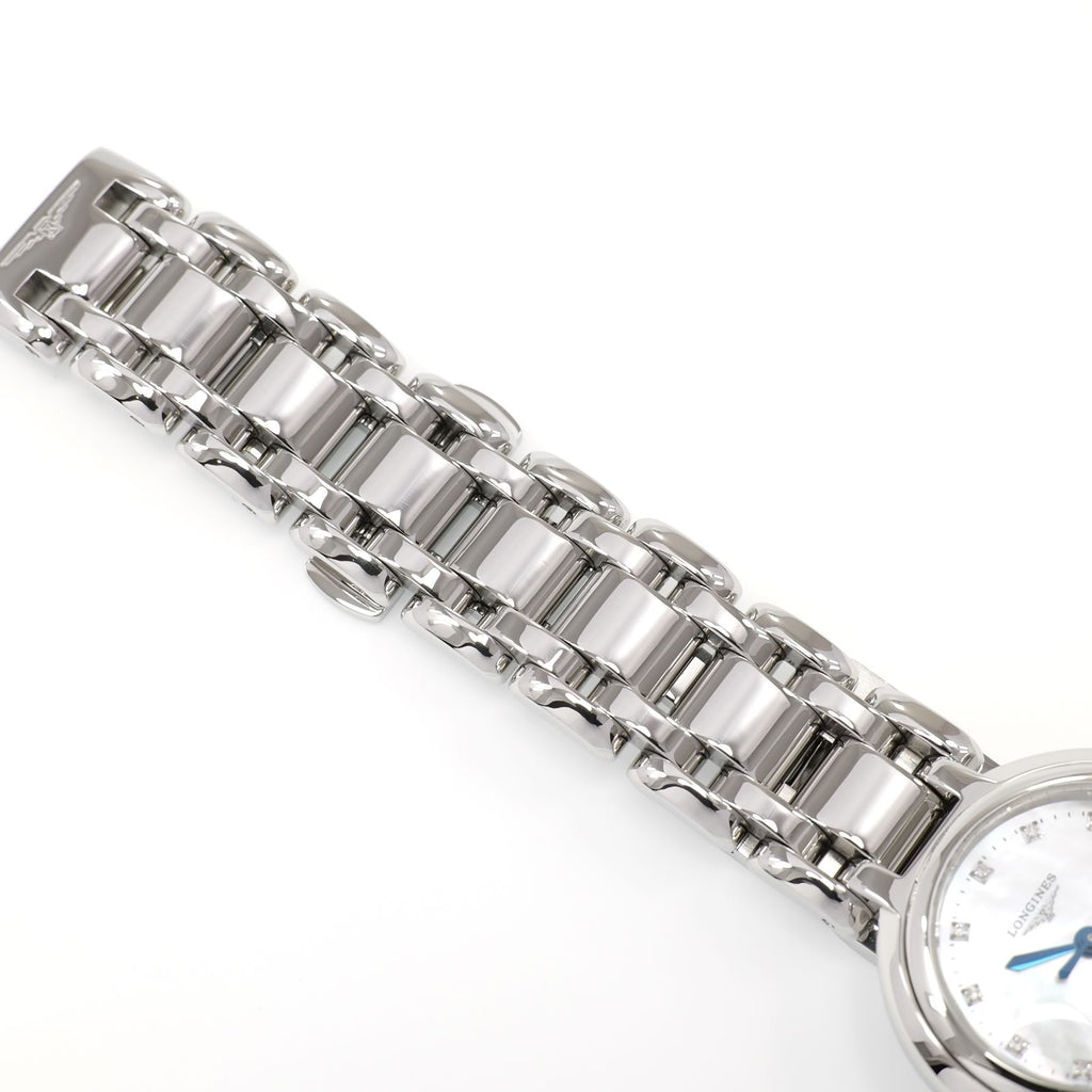 Longines PrimaLuna L8.110.4 stainless steel bracelet top