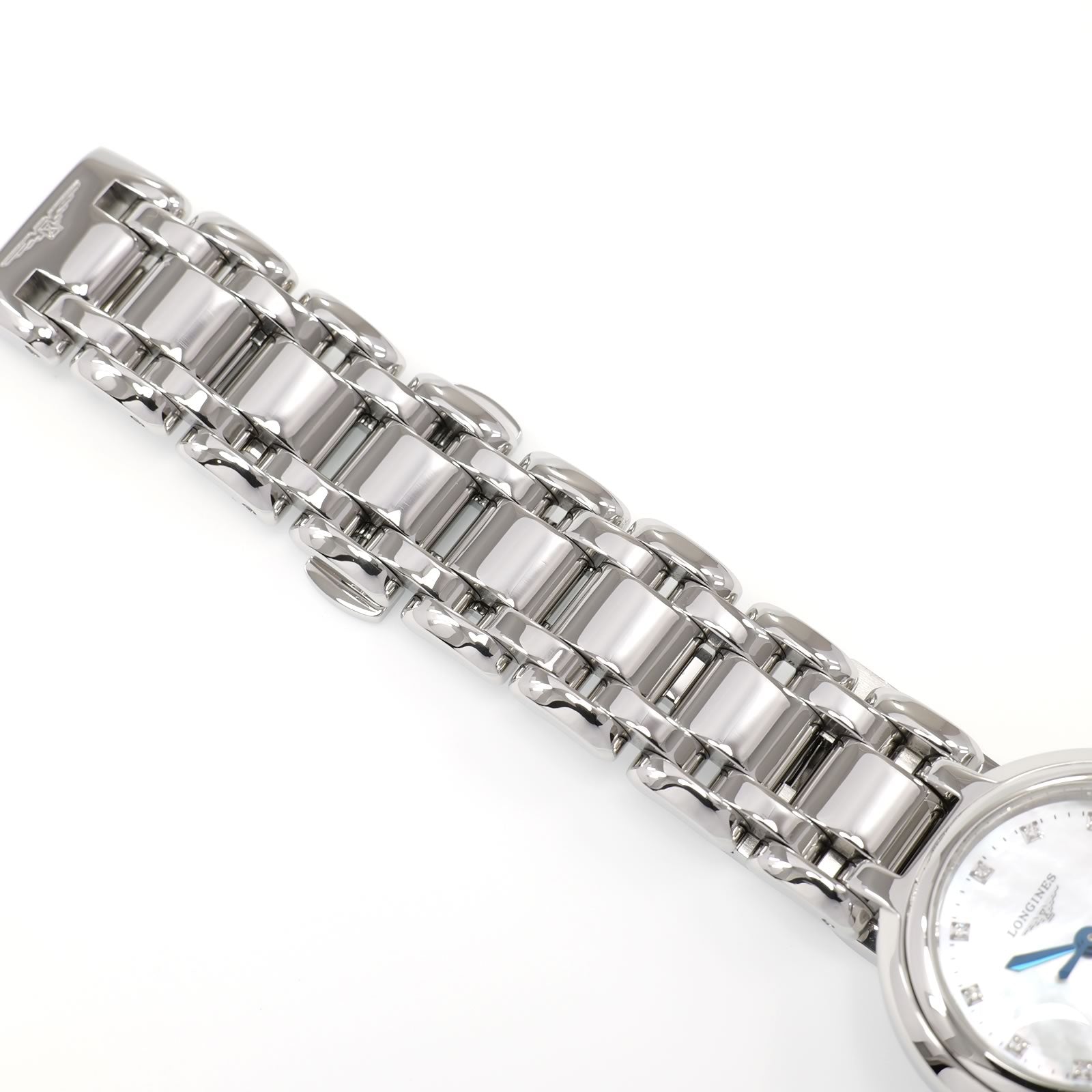 Longines PrimaLuna L8.110.4 stainless steel bracelet top