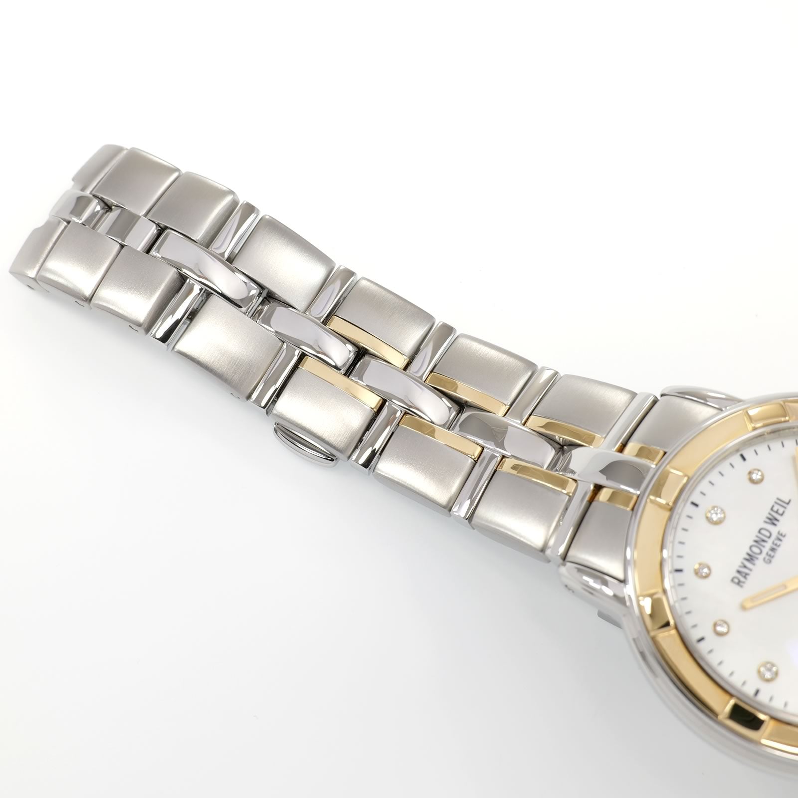 Raymond Weil Parsifal 9540 stainless steel and 18k Gold bracelet top