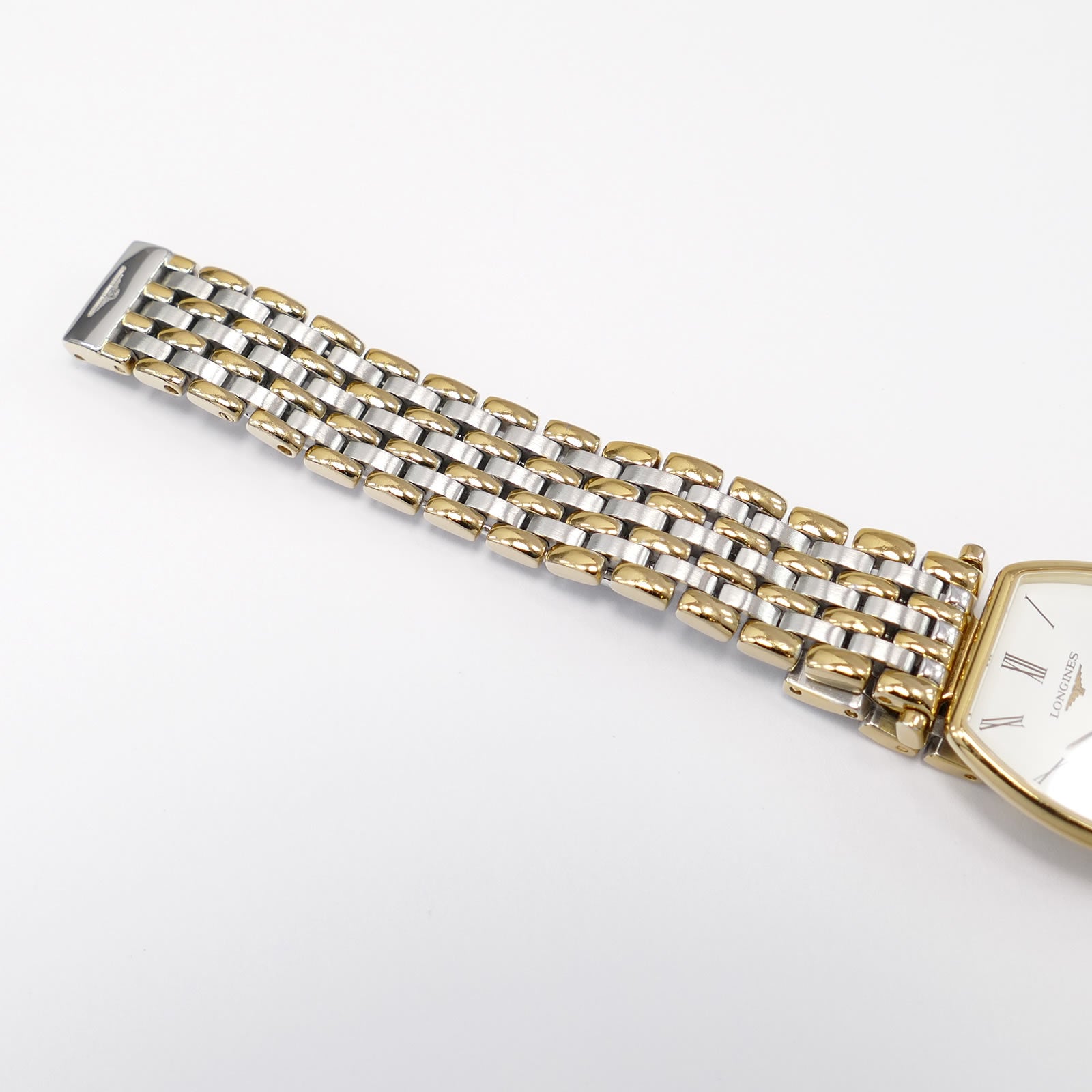 Longines La Grande Classique L4.205.2 stainless steel and Gold PVD bracelet top