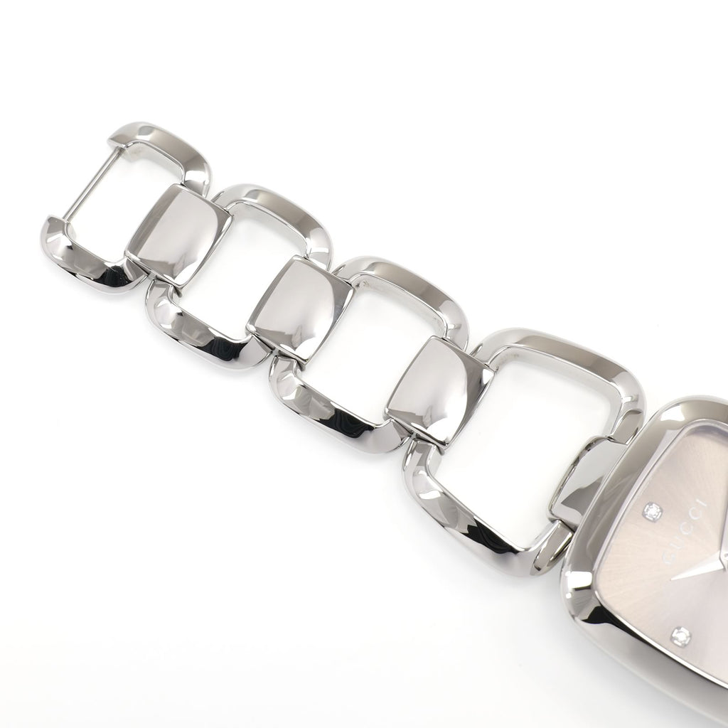 Gucci G 125.4 stainless steel bracelet top