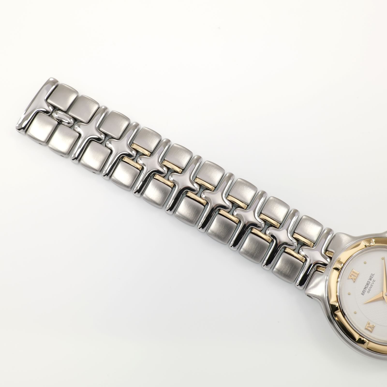 Raymond Weil Parsifal 9990 stainless steel and 18k gold bracelet top