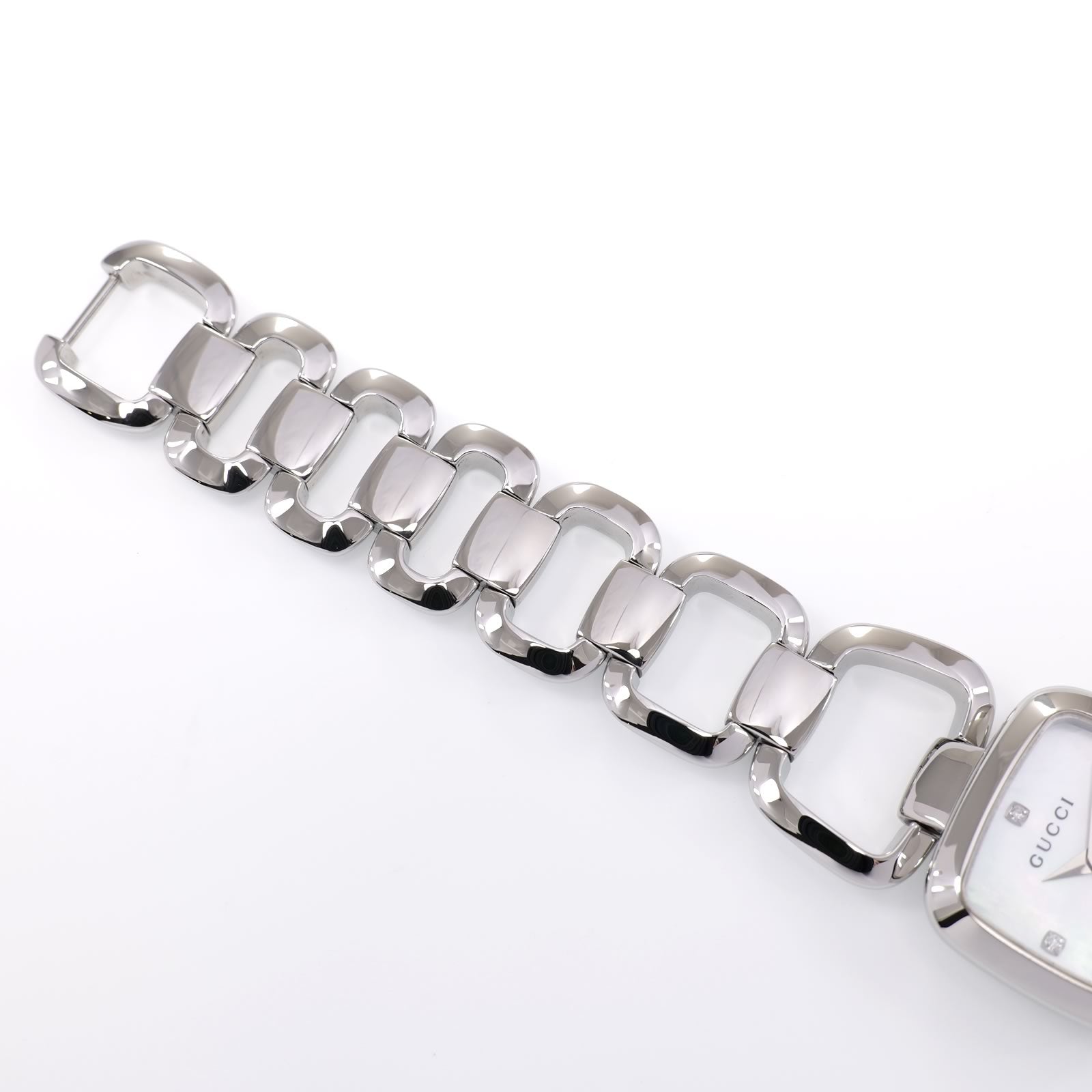 Gucci G YA125502 125.5 stainless steel bracelet top