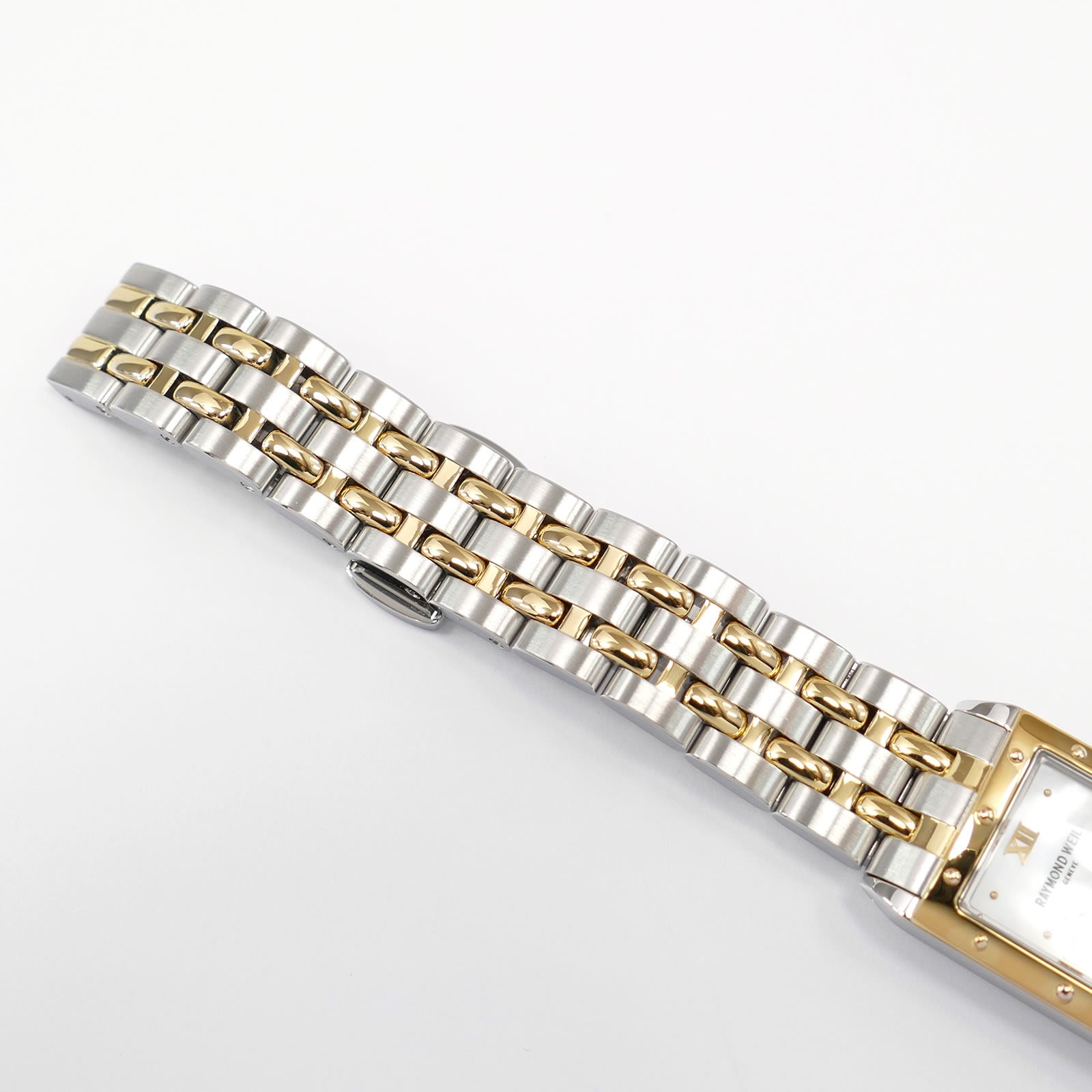 Raymond Weil Tango 5971 stainless steel and 18k Gold plated bracelet top