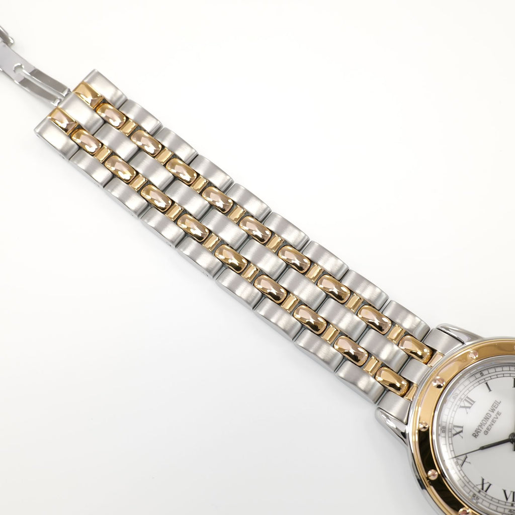 Raymond Weil Tango 5560 stainless steel and 18k Gold Plated bracelet top