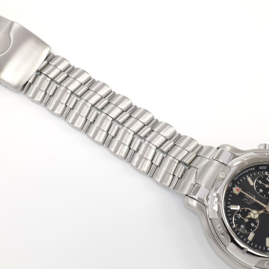 TAG Heuer 6000 Chronograph CH1117 stainless steel BA0675 bracelet top