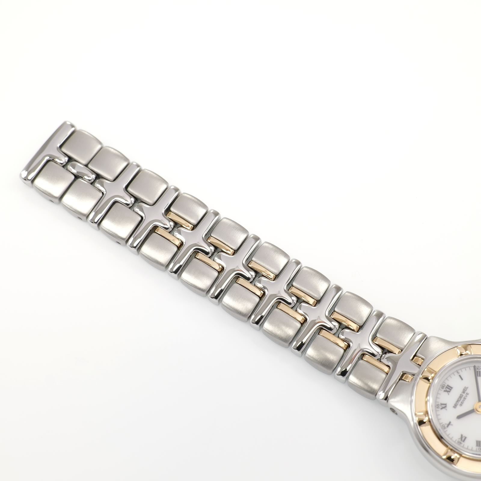 Raymond Weil Parsifal 9690 stainless steel and 18k gold bracelet top