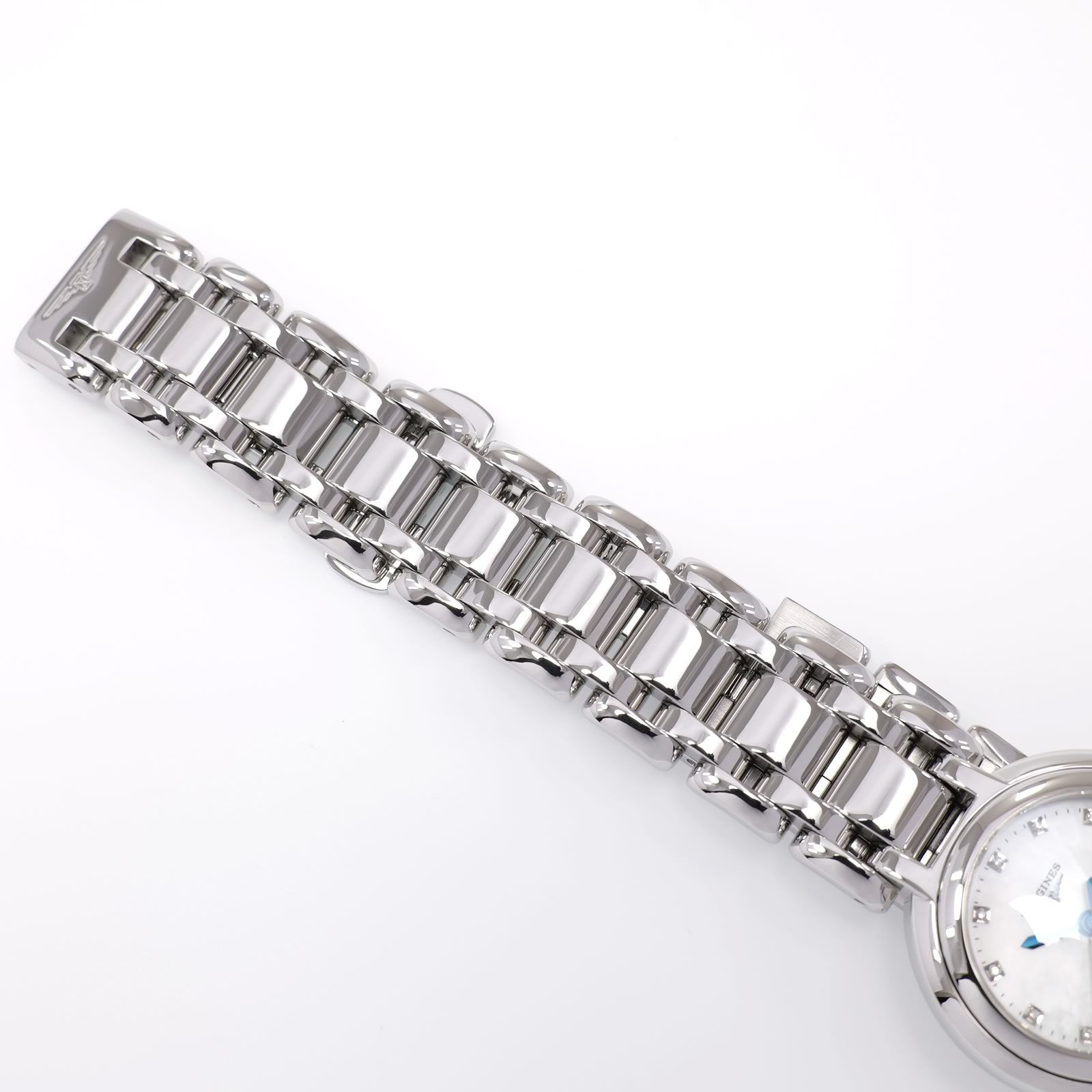 Longines PrimaLuna L8.110.4 stainless steel bracelet top