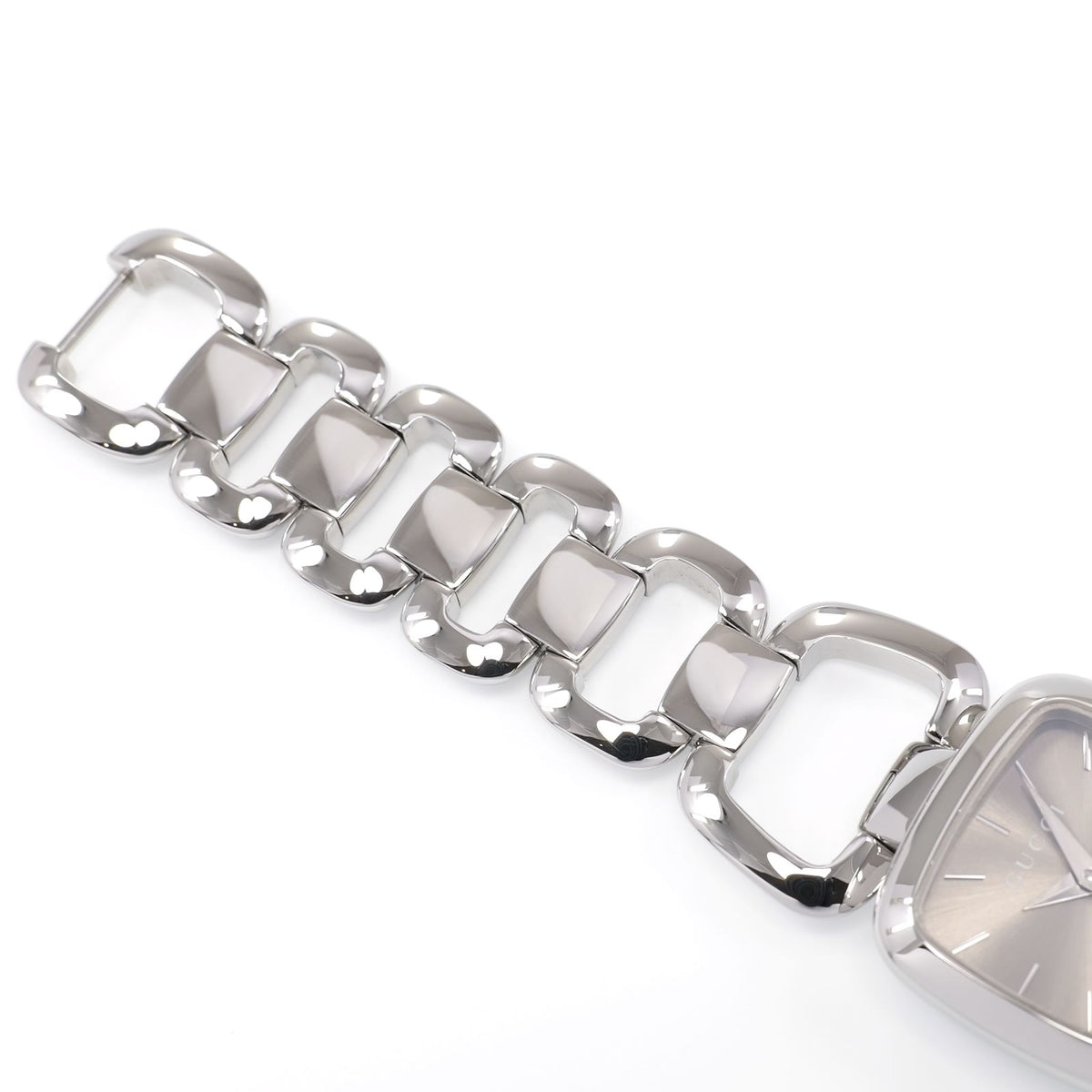 Gucci G 125.5 stainless steel bracelet top