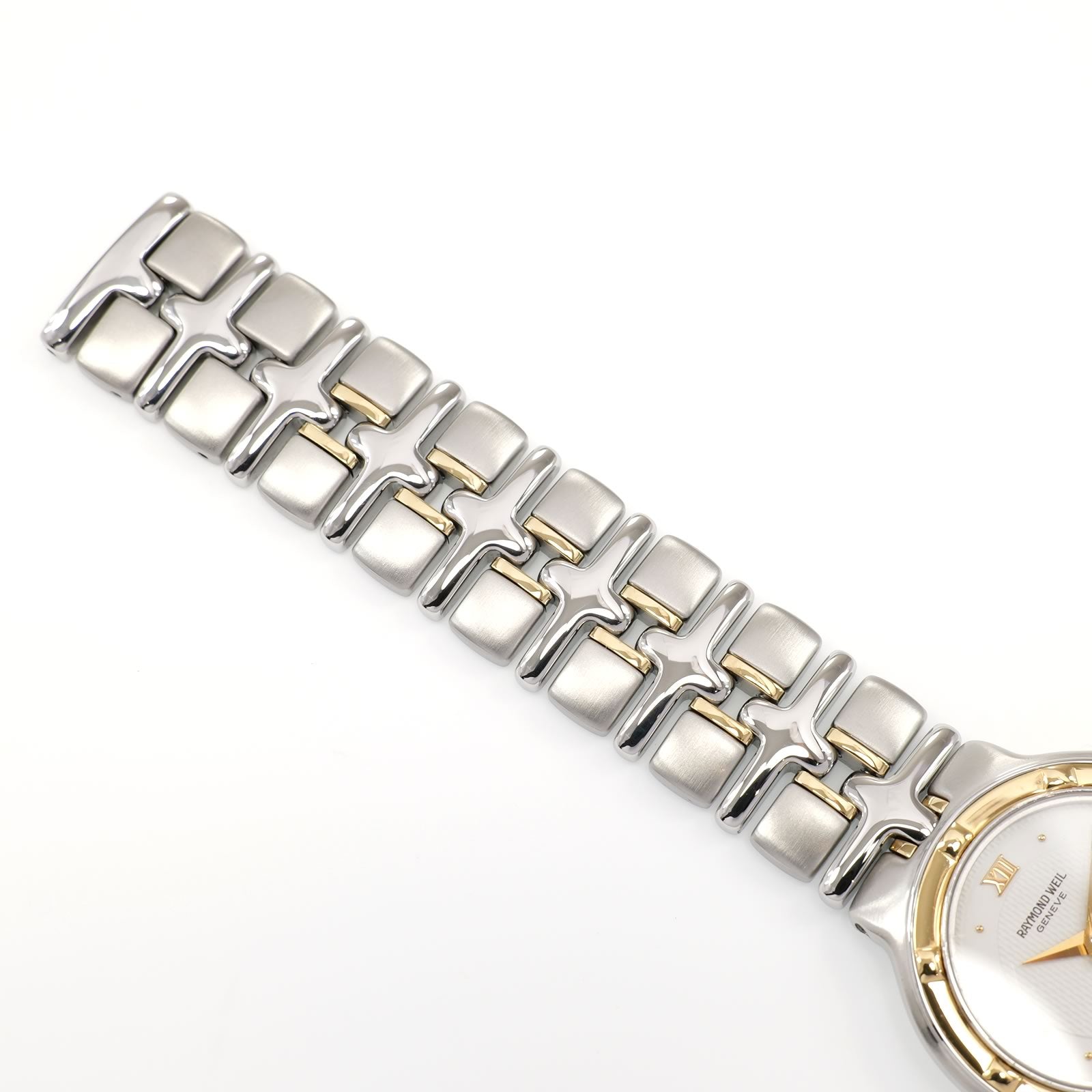 Raymond Weil Parsifal 9990 stainless steel and 18k Gold bracelet top