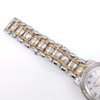 Maurice Lacroix Tiago 69709 stainless steel and 18k gold plated bracelet top