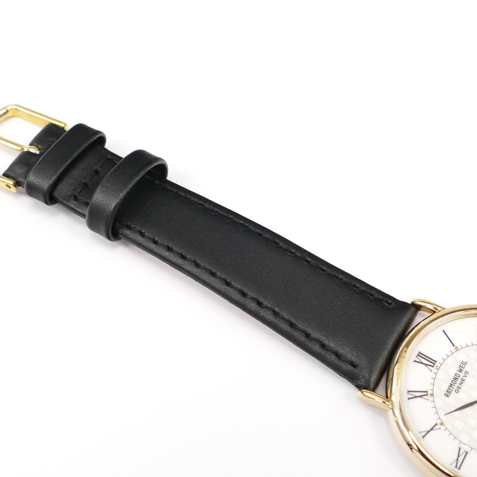 Raymond Weil 9124 black leather strap top