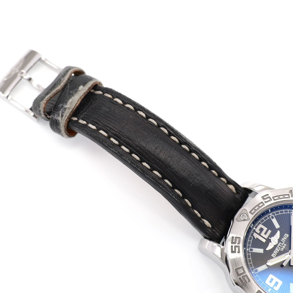 Breitling Colt 33 A77387 black leather strap top