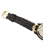 TAG Heuer SEL S93.313C black leather strap top