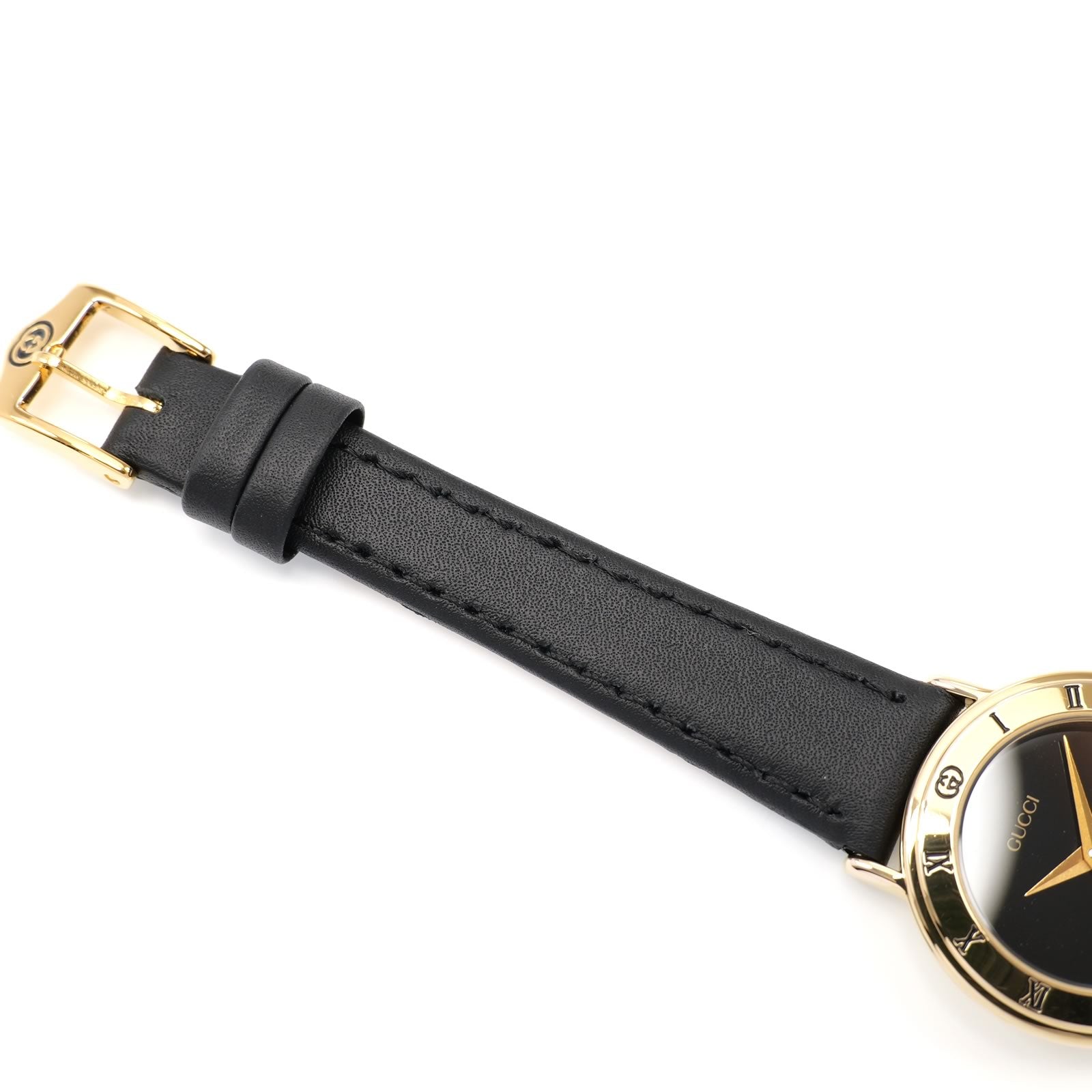 Gucci 3000L Black leather strap top